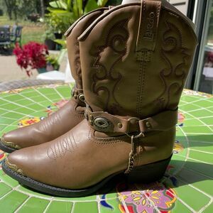 LAREDO by DAN POST girls western boots in brown